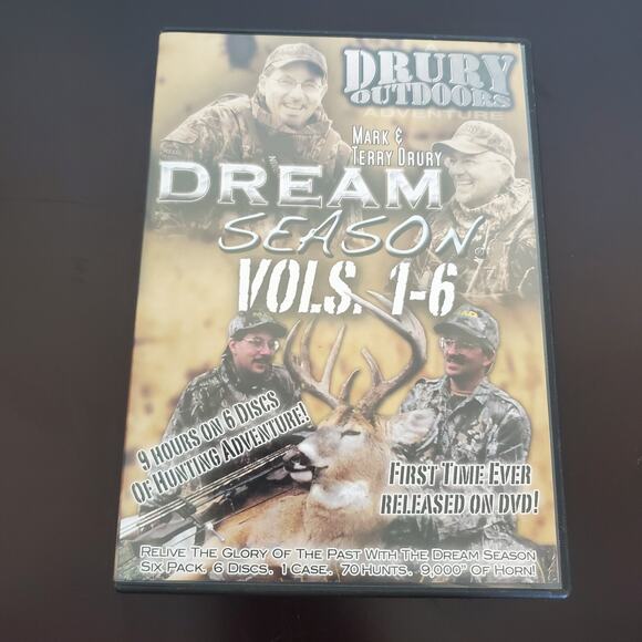 Mark & Terry DRURY OUTDOORS Dream SEASON VOLS 1-6 (DVD) UNTESTED - Picture 1 of 11